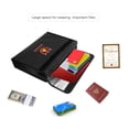thumbnail image 3 of Fireproof Money Document File Bag Pouch Cash Bank Cards Passport Valuables Organizer Holder Storage for Home Office, 3 of 6