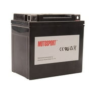 Motosport Maintenance-Free Battery with Acid GTX14BS for Kawasaki KFX 700 2004-2009