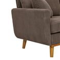 thumbnail image 6 of Aukfa Deep Seat Sofa Couch 65" Loveseat w/ 2 Pillows for Living Room Bedroom, Corduroy, Brown, 6 of 10