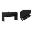 thumbnail image 3 of Bureau de bureau Moderne Grace de 54 Pouces en Noir et Or (2 Tiroirs), 3 of 8