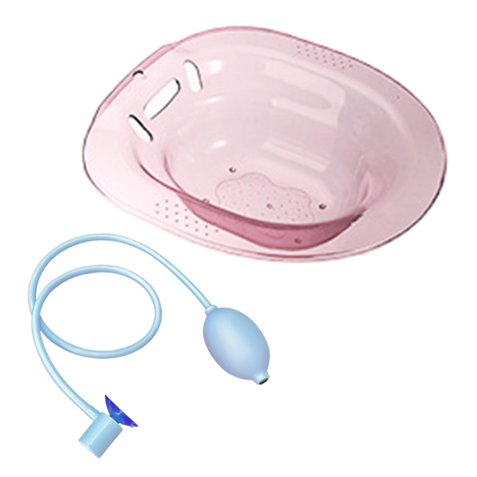 Sitz Bath for Toilet Seat with Flusher/ Reusable Steam Baths Drain Hole