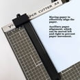 thumbnail image 6 of ALORHARDRO 12.87" Paper Cutter for Cardstock, A4 Stack Guillotine Paper Trimmer with Adjustable Guide, Cut 10-Sheets Capacity, Metal Base with 1/2" Gridlines, Paper Slicer, 6 of 10