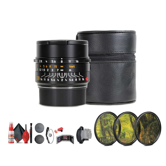 Leica Summicron-M 28mm f/2 ASPH. Lens (Leica M, 2023 Version) (11618)   Sling Backpack   Photography Software   64GB Memory Card   Lens Filter Kit   Flexible Tripod   Cleaning Kit   Hand Strap   More