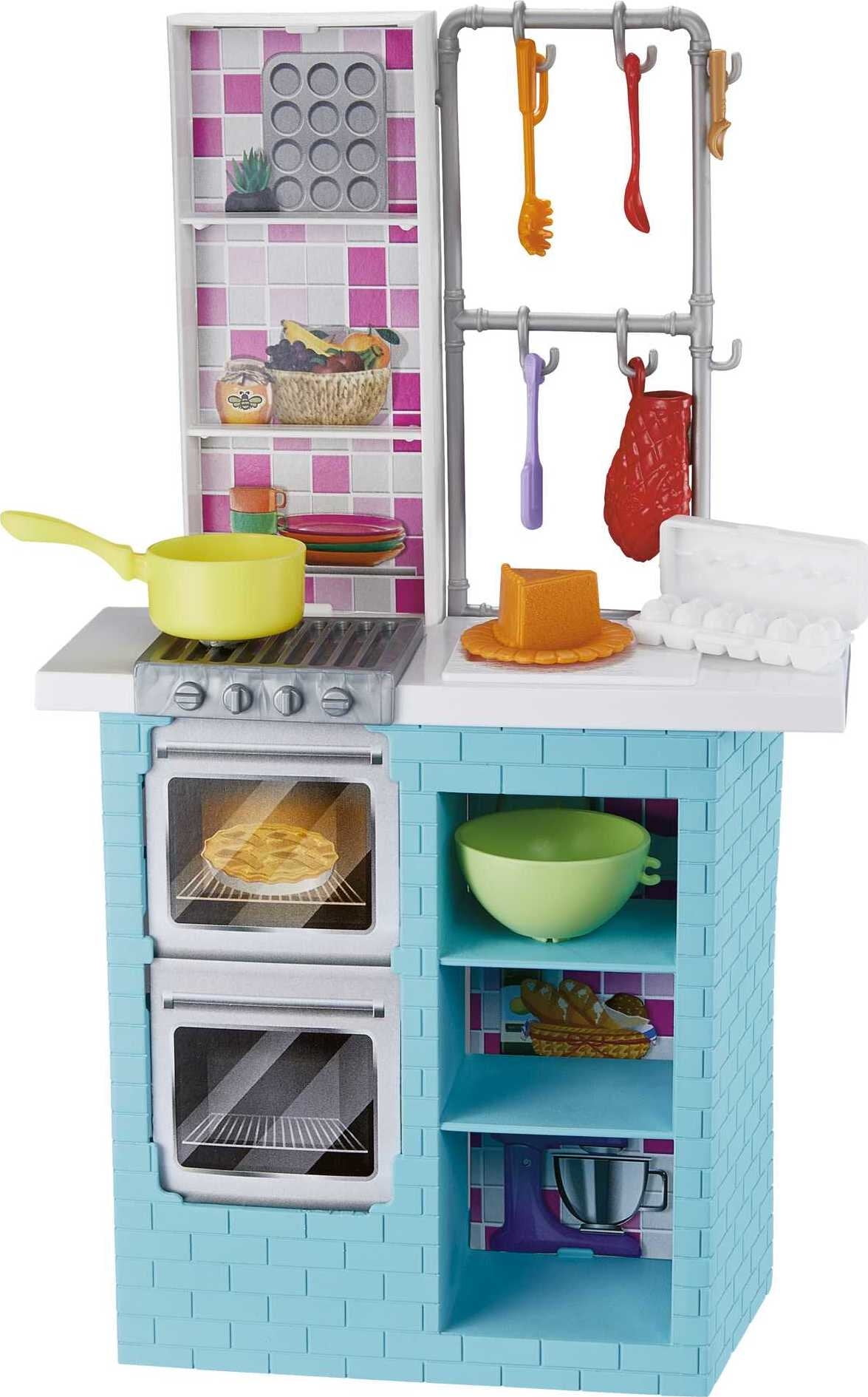 Barbie® Baking Kitchen Dolls and Accessories Playset