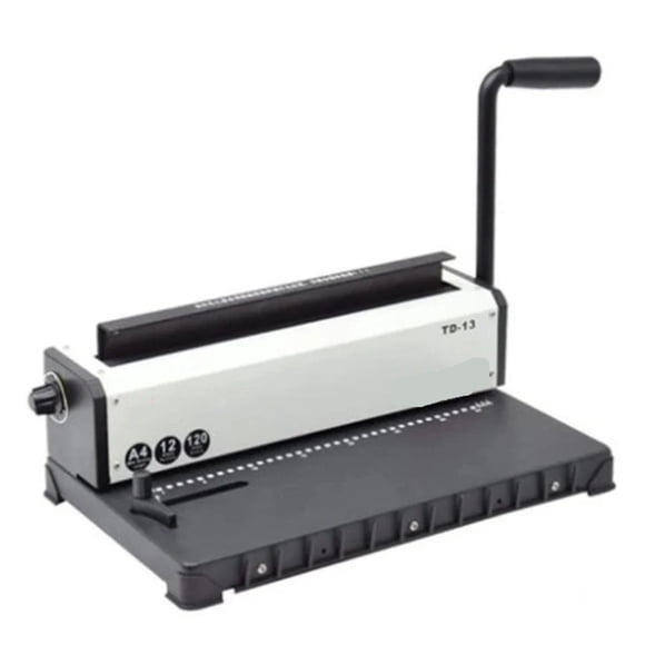 Punching and Binding Integrated Iron Ring Binding Office Supplies Manual Spiral Binding Machine