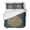 thumbnail image 1 of Juego de Ropa de Cama ABPHQTO 3 Piezas Árbol de Navidad Galletas de Jengibre Bastón de Caramelo Twin Size, 1 of 1