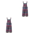 thumbnail image 2 of Sonducket Monos de mujer con bolsillos estampados, tirantes sueltos de una pieza, transpirables, para diario, monos de verano, mono para niñas Type3 NO3 Sonducket CBP328043, 2 of 5