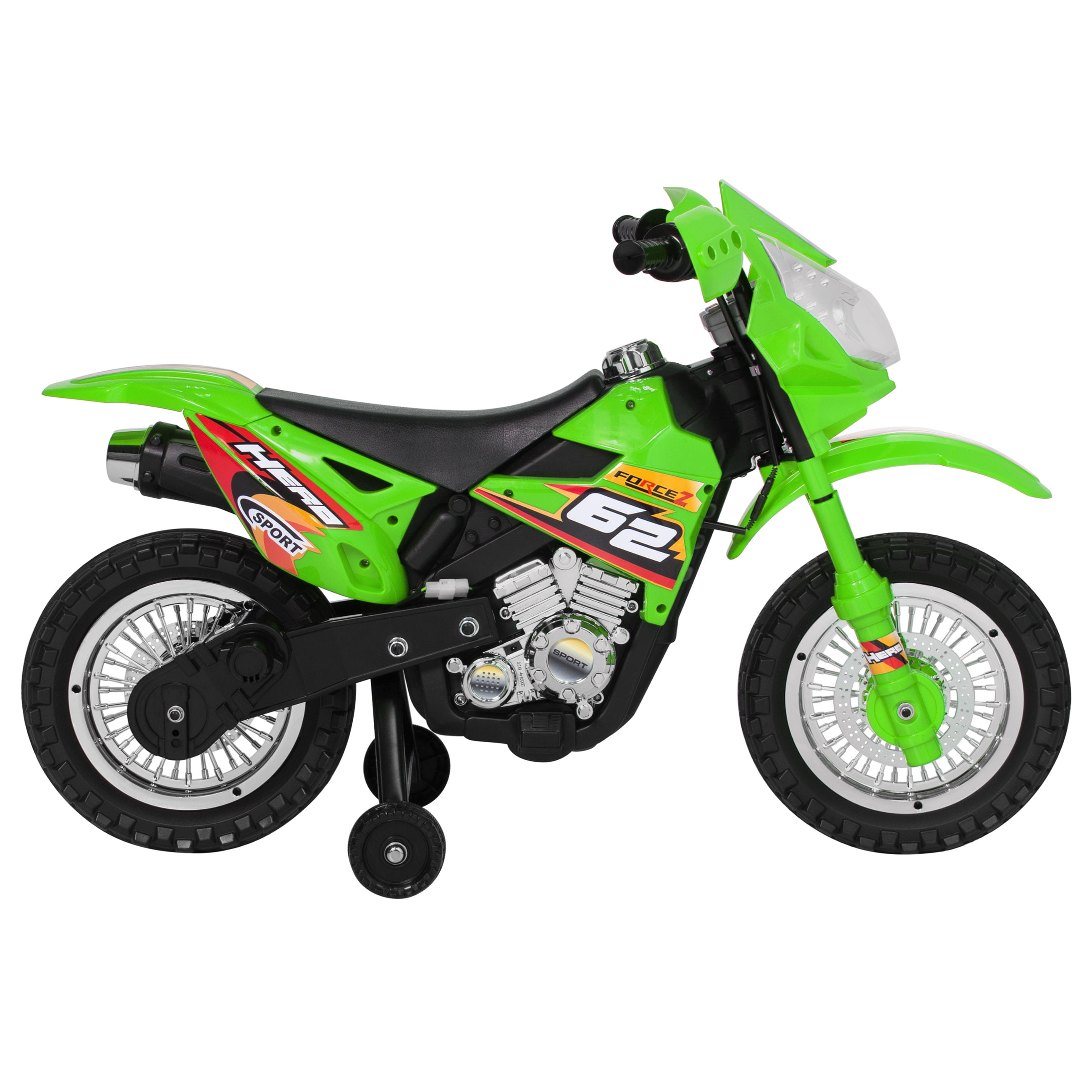 kids green motorcycle