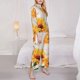 thumbnail image 3 of Fotbe Sunflower 5 Conjunto de Pijama de Manga Larga para Mujer con Estampado, Ropa de Dormir de 2 Piezas, Conjunto de Casa Suave y Cómodo con Bolsillos-Large, 3 of 7