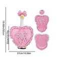 thumbnail image 2 of Valentine's Day Porch Goose Clothes - Holiday Goose Outfit Decor for Lawn Porch Goose Statue, Valentine Garden Goose Accessories for Outdoor Yard Porch Holiday Seasonal Decor Gift, Pink, 2 of 6