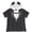 Jack Pinstripe Black, variant on Disney Nightmare Before Christmas Big Girls' Cosplay Short Sleeve Hooded T-Shirt Sally Patchwork Multi