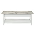 thumbnail image 5 of Furniture of America Umbra Storage Wood White 3-Piece Coffee Table Set, 5 of 22