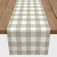 thumbnail image 3 of Creative Products Buffalo Check Khaki 16x90 Poly Twill Table Runner, 3 of 3