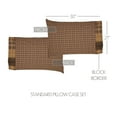 thumbnail image 7 of VHC Brands Prescott Plaid Cotton Rustic Patchwork Bedding Accessory, Standard Pillowcase Set 21x30, 7 of 7