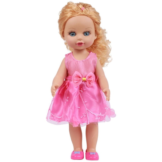 Figura de silicona para niña, muñeca, dibujos animados, princesa, 35 cm