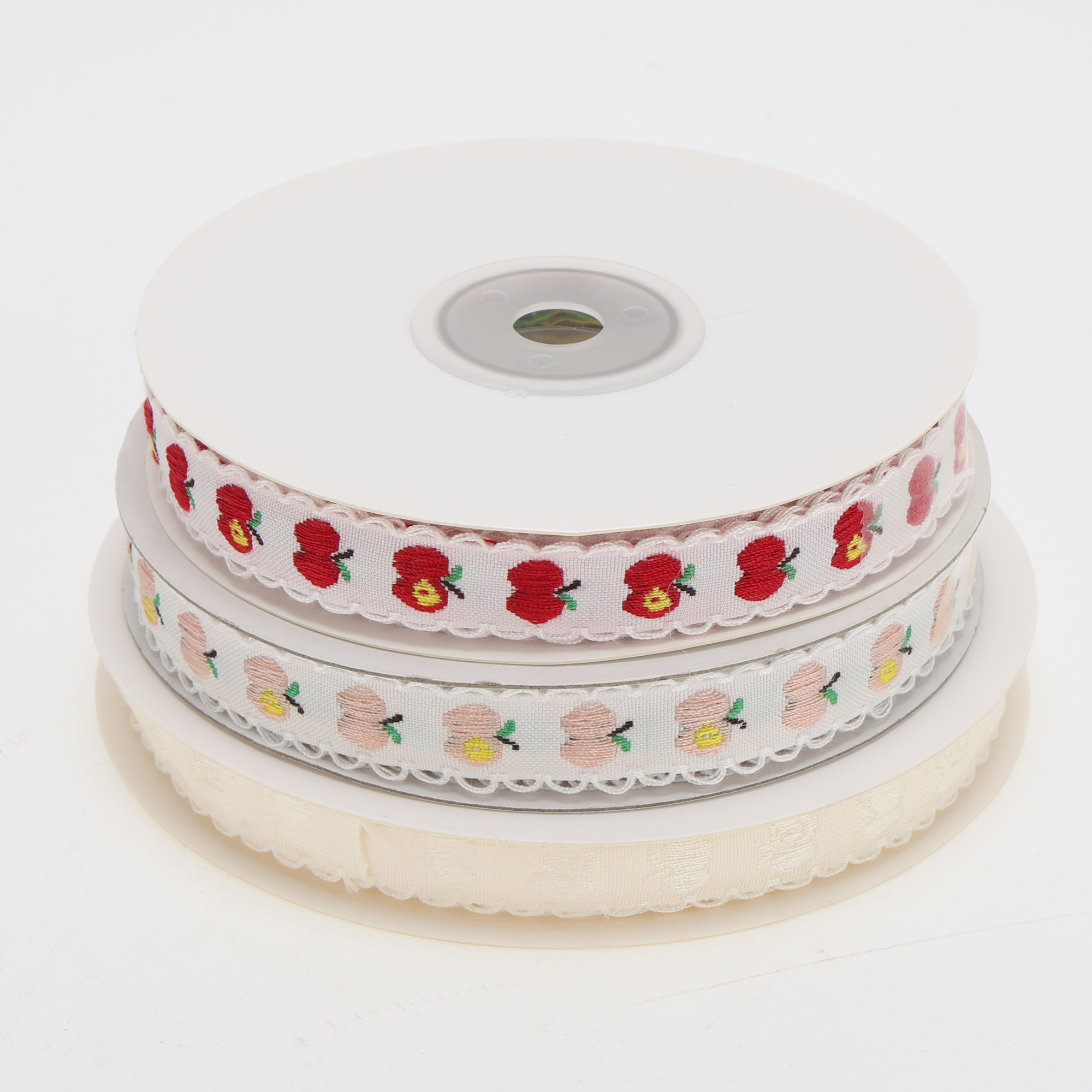 Unique Bargains 0.39"x29.53' Fruit Gift Ribbon for Gifting 1Pc Beige