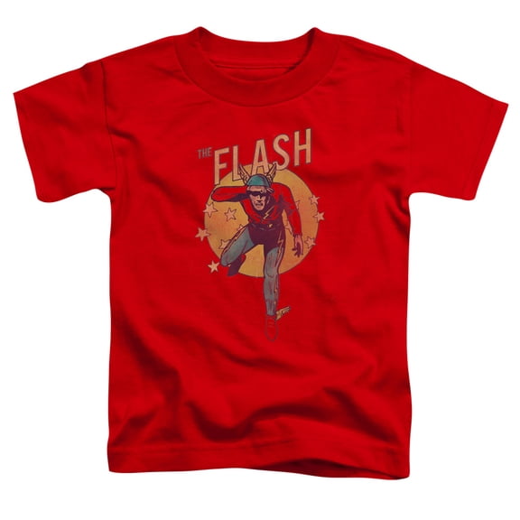 Dc Flash - Circle & Stars - Toddler Short Sleeve Shirt - 4T
