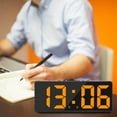 thumbnail image 1 of thinsony Digital Electronic Alarm Clock Snooze USB Large Display Dimmer Calendar Orange, 1 of 9
