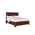 thumbnail image 2 of Bowery Hill Solid Pine Wood 5-Piece King Bedroom Set in Cherry, 2 of 10