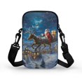 thumbnail image 2 of HELLHERO Adjustable Strap Adjustable Crossbody Bag for Adults Outdoor Travel Daily Use Crossbody Bags Polyester 4.33"x1.97"x7.09" Sugar Skull Roses Galaxy Cosmic Night, 2 of 7