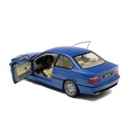 Solido S1803901 421185360 1:18 BMW E36 Coupe M3-Blue, Estoril