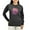 Charcoal, variant on - Ukraine Kiev Flag Coat Of Arms Long Sleeve T Shirt - Women's Long Sleeve Graphic Tee Casual Fit