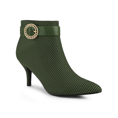 

Allegra K Women s Stiletto High Heels Mesh Fabric Ankle Boots