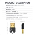 thumbnail image 4 of Methold Bluetooth-compatible5.0 Adaptador USB Receptor de audio Transmisor Baja potencia Portátil Pequeños adaptadores inalámbricos PC Electrónica, 4 of 6
