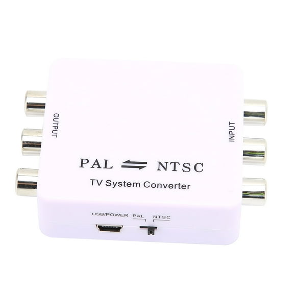NTSC PAL Mutual Converter, Wear-resistant PAL/NTSC Format Converter Portable  For Recorders For Camcorders For VCRs For Video Monitors For DVD Players