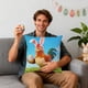 thumbnail image 5 of Funda de cojín | Funda para sofá, cama o silla | Funda decorativa con cremallera invisible | Cuadrada de 45x45 cm para decoración del hogar, interior y exterior | Diseño con estampado animal, 5 of 6