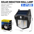thumbnail image 3 of Lámpara de pared solar para jardín al aire libre, luz de tungsteno impermeable por inducción (2LED), 3 of 4