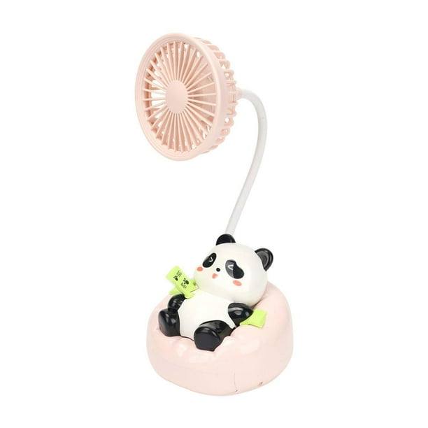Solicador portátil de teléfono de ventilador girando, enfriamiento, compacto, ventilador de mesa portátil para el dormitorio de cumpleaños, dormitorio rosa