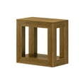 thumbnail image 3 of Plank+Beam Modern Collection Indoor Contemporary Storage Wood Rectangle End Table, Pecan Wirebrush, 3 of 8