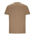 thumbnail image 4 of Men Short Sleeve T Shirts with Chest Pocket, Solid Color Crewneck Tee Soft Comfy Summer Tops Workout Athletic Tshirt, 4 of 5