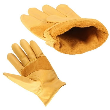 Driving Gloves Windproof Gloves Leather Gloves Gloves for Men Yellow