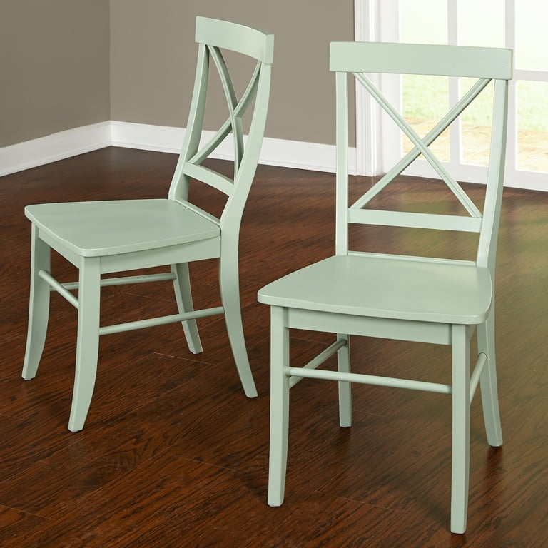 Albury Cross Back Wooden Dining Chairs, Set of 2, Multiple Colors