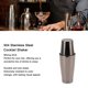 thumbnail image 2 of Obra maestra de dos secciones para mezclas de barman para entusiastas de la barra y el vino Elegante coctelera de acero inoxidable 304 con revestimiento negro, 2 of 8