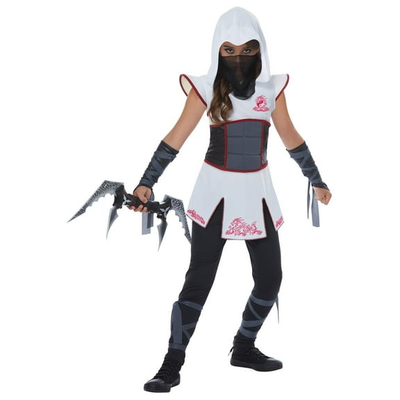 HALLOWEEN Fearless Ninja Girl's Halloween Fancy-Dress Costume for Child, XL