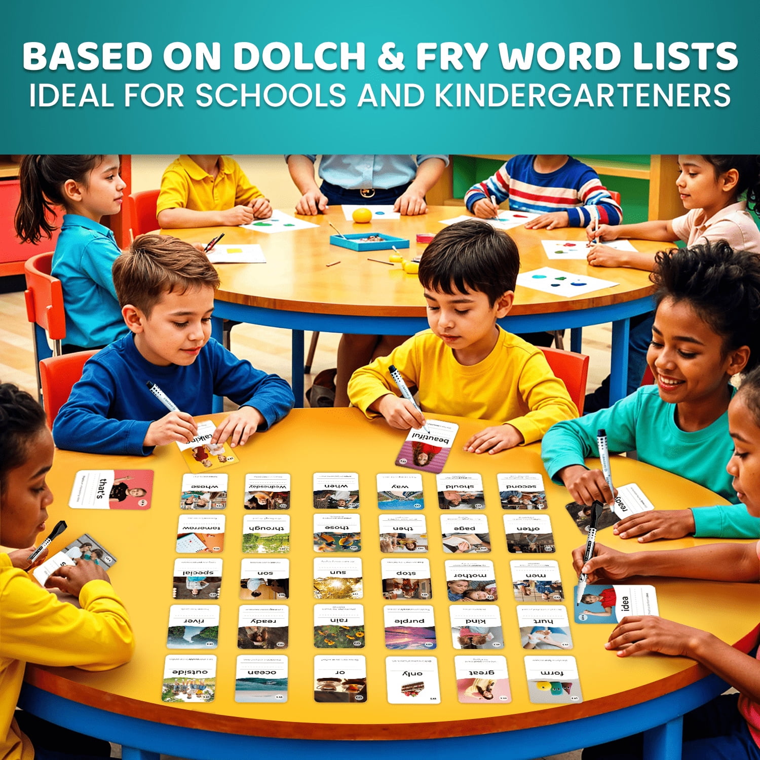 Quokka Sight Words Flash Cards for Kids 4 8 and Adults - Educational Flashcards Vocabulary Set