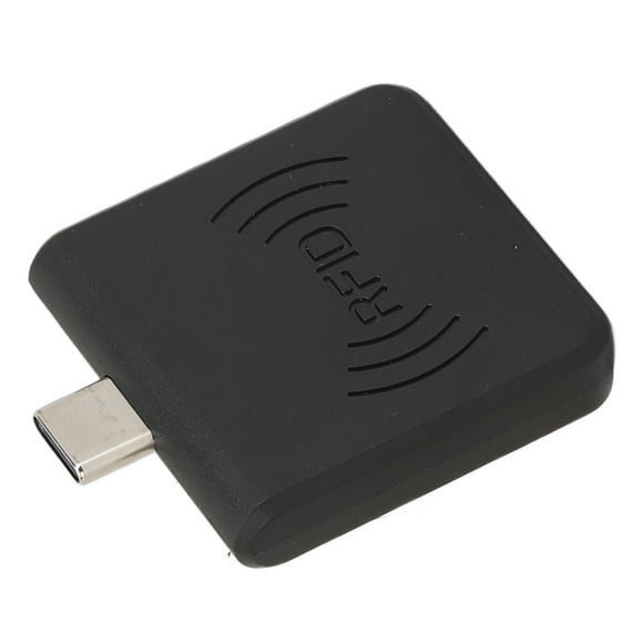 Portable Contactless Smart Card Reader, Square Reader For Contactless, High Frequency ID Mobile Phone Card Reader With Type C Connector, 0.2s Fast Card Reading