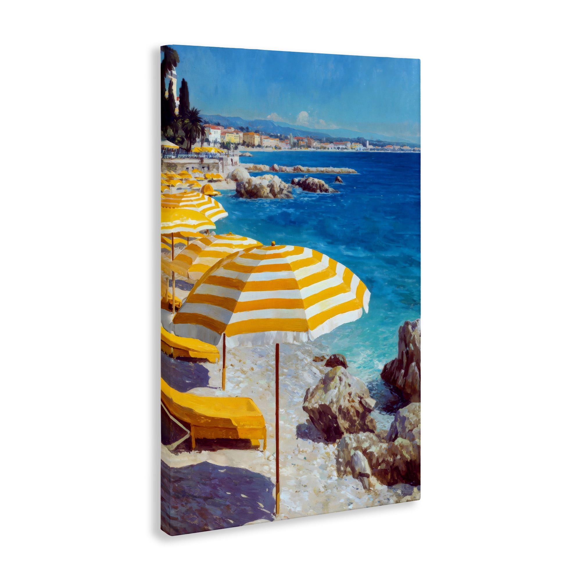 Stupell Industries Sunshine on the Shore Canvas Wall Art, design by Petal Prints Design
