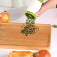 thumbnail image 3 of 1 pc Herb Mill Chopper Cutter Stainless Steel Blades Safely New Parsley chopper Herb Mill Grinder,（green）, 3 of 5