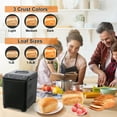thumbnail image 6 of KBS  Bread Maker Machine with Ice cream program,20-in-1 2LB Fully automatic bread machine，DIY setting,15 Hour delay timer,Black Model#070 Ice cream version, 6 of 8
