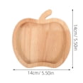 thumbnail image 3 of Shisuyan Serving Tray Fruit Snack Storage Plate Cartoon Apple Shaped Food Tray for Home, 3 of 8