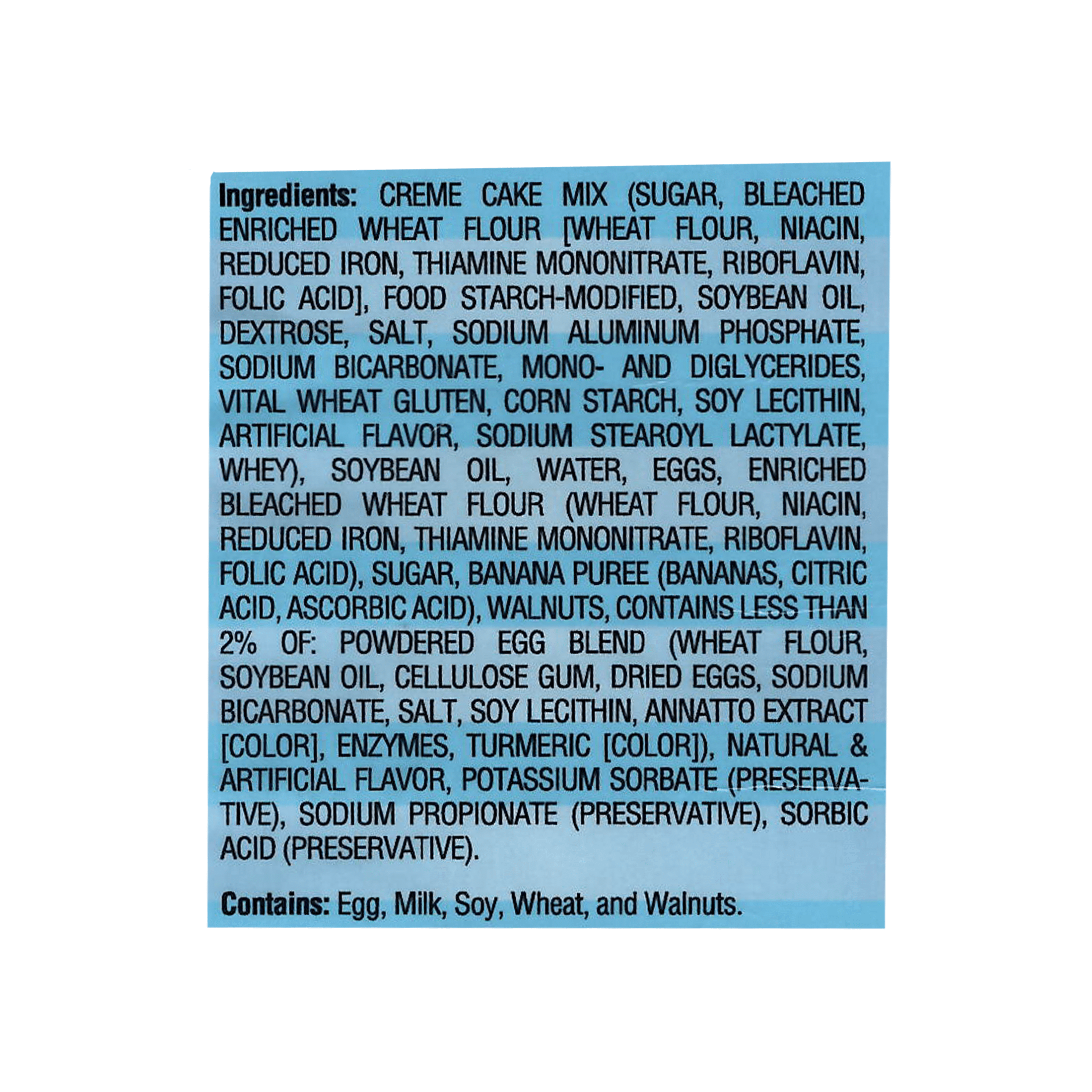 Neo Taino, Banana Nut Sliced Square Cakes, Shelf Stable, 14 oz  (397g), 10 Count, Plastic Tray