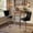 Square Bar Table Set of 3, variant on Counter Height Round Bar Table Set of 3, 37" Circular Tempered Glass Top with 2 Adjustable Velvet Bar Stools, Stacked Stainless Steel Legs, Modern Bistro Pub Table & Chair Set for Kitchen, Apartment