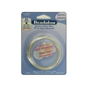 Beadalon German Style Wire Sq F 21ga Slv Plt 2.5M