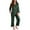 Green-pajamas, variant on Women Feather Pajamas Silk Satin Lounge Sets Long Sleeve Button Down Shirts and Pants 2 Piece Pj Set