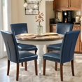 thumbnail image 5 of Dining Chairs Set of Parsons Style Linen   Chairs with  Back  for Round Kitchen Table or Small Dining Room Comfortable &; Stylish, 5 of 6
