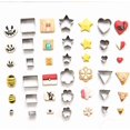 thumbnail image 4 of Mini Cookie Cutter set24 Pieces Metal Fondant Cutters3 Hearts Shape, 3 Stars Shape, 3 Flowers Shape and 15 Geometric Shape - -, 4 of 4